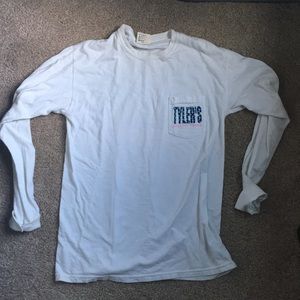Tyler's long sleeve white t-shirt